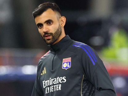 رشيد غزال مباراة بين أوتريخت وأولمبيك ليون في الدوري الأوروبي - 25 سبتمبر 2025 - Reuters