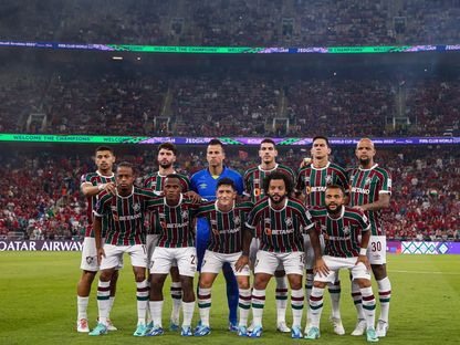 صورة جماعية لتشكيلة فلومينينسي البرازيلي الأساسية ضد الأهلي المصري في كأس العالم  - X/@FluminenseFC