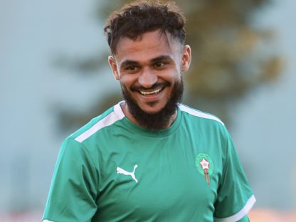 الجناح الأيسر سفيان بوفال في تدريبات منتخب المغرب - Facebook/Équipe du Maroc