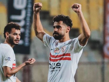 عبد الله السعيد يحتفل بهدفه مع الزمالك أمام المصري البورسعيدي - 13 سبتمبر 2025 - X@ZSCOfficial