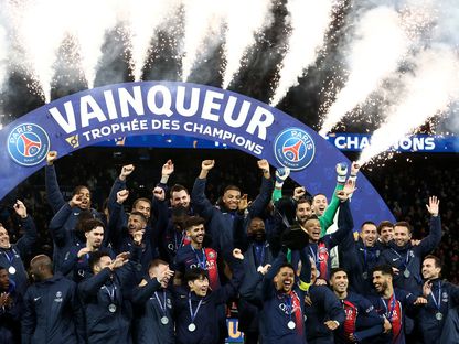 تتويج باريس سان جيرمان بلقب كأس الأبطال الفرنسية - 3 يناير 2024 - REUTERS