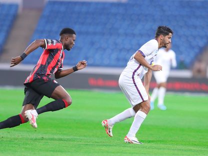 من مباراة أبها أمام الرائد ضمن منافسات دوري روشن السعودي - 19 أغسطس 2023 - twitter/abhaFC