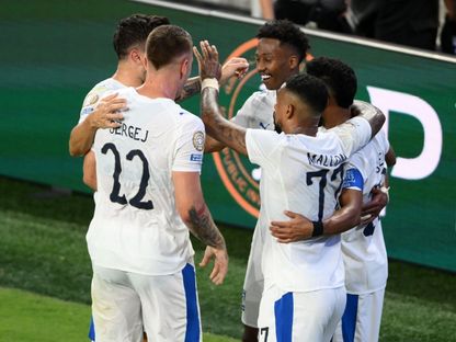 احتفال لاعبي الهلال بتسجيل هدف في مرمى باتشوكا بكأس العالم للأندية - 26 يونيو 2025 - Reuters