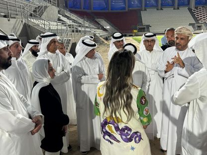 جانب من زيارة اللجنة التفقدية لاتحاد كأس الخليج العربي إلى الكويت- 23 يوليو 2024 - FB/@AGCFF