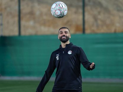 محمد صلاح نجم مصر في حصة تدريبية - 20 ديسمبر 2025 - X/@EFA