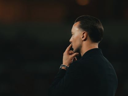 ماتياس يايسله مدرب الأهلي خلال مواجهة الفتح في الدوري السعودي - 6 مايو 2026 - X/@ALAHLI_FC