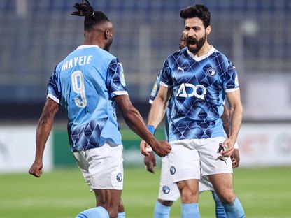 فيستون مايلي مهاجم بيراميدز يحتفل بتسجيل هدف في مرمى أورلاندو بايراتس بإياب نصف نهائي دوري أبطال إفريقيا - 25 أبريل 2025 - X/@pyramidsfc