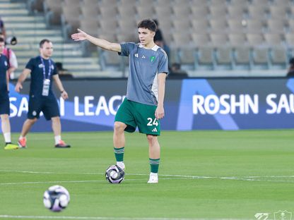 غابري فيغا خلال تدريب للأهلي السعودي - 17 مايو 2025 - X/@ALAHLI_FC