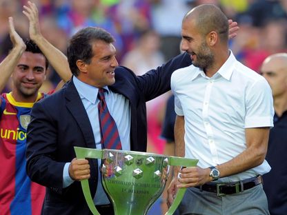 متى فاز برشلونة بلقب الدوري الإسباني "من المنزل"؟