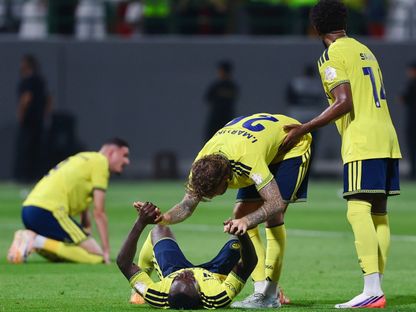 احتفال لاعبي النصر بالفوز المثير على الاتفاق بالدوري السعودي - 25 أغسطس 2026 - X/@AlNassrFC