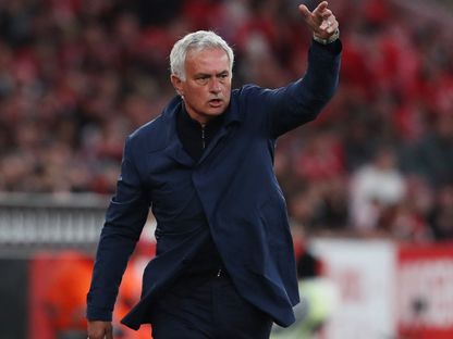 جوزيه مورينيو مدرب بنفيكا خلال لقاء براغا بالدوري البرتغالي - 11 مايو 2026 - Reuters