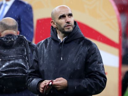 وليد الركراكي مدرب المغرب عقب خسارة نهائي كأس أمم إفريقيا أمام السنغال - 18 يناير 2026 - Reuters
