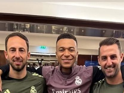 كيليان مبابي بعد جلسة تدريب فردية مع اثنين من مدربي اللياقة البدنية في ريال مدريد - ٣ مارس ٢٠٢٦ - IG/@k.mbappe