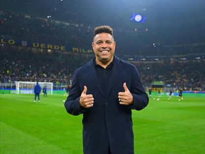 البرازيلي رونالدو خلال حضوره مباراة إنتر ميلان وبودو غليمت في دوري أبطال أوروبا - 24 فبراير 2026 - X/@Inter