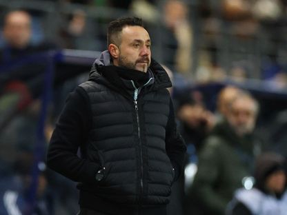 روبرتو دي زيربي مدرب أولمبيك مارسيليا - 31 يناير 2026 - REUTERS