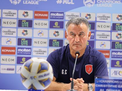 كريستوف غالتييه مدرب الدحيل القطري في مؤتمر صحفي قبل مواجهة النصر - 6 نوفمبر 2023 - duhailsc.qa/ar