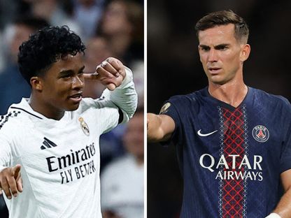 لاعب باريس سان جيرمان فابيان رويز ولاعب ريال مدريد إندريك في صورة مُركبة - الشرق