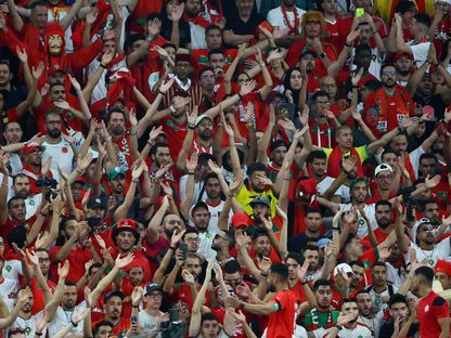 الجمهور المغربي في مونديال قطر - 06 ديسمبر 2022 - Reuters