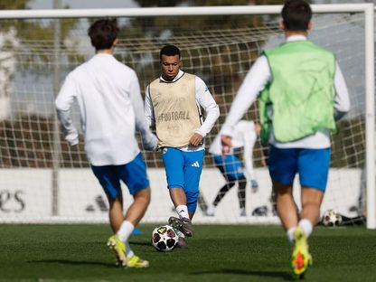 كيليان مبابي خلال تدريب لريال مدريد - 24 فبراير 2026 - realmadrid.com