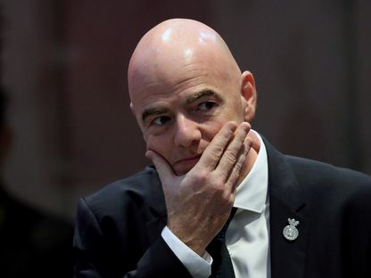 جياني إنفانتينو، رئيس الاتحاد الدولي لكرة القدم "فيفا" - REUTERS