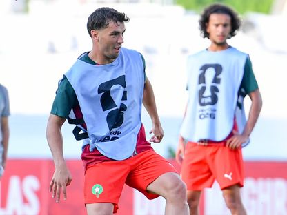 براهيم دياز خلال تدريبات منتخب المغرب بالولايات المتحدة الأميركية - 13 يونيو 2026 - X/EnMaroc