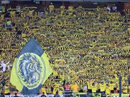 جانب من حضور جمهور الاتحاد في مباراة شباب الأهلي دبي الإماراتي بدوري أبطال أسيا للنخبة - 30 سبتمبر 2025 - X/@ittihad