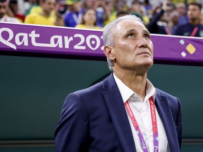 تيتي المدرب السابق لمنتخب البرازيل لكرة القدم القدم - 3 ديسمبر 2022 - reuters