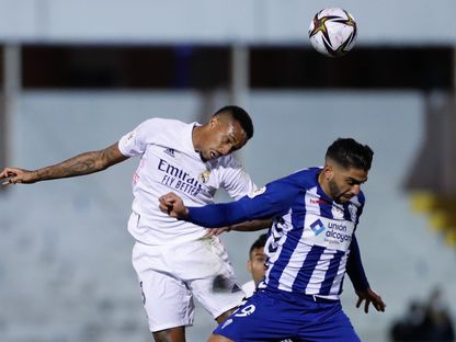 من مباراة ريال مدريد وألكويانو - الحساب الرسمي لنادي ريال مدريد على تويتر