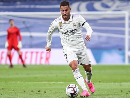 إيدن هازارد خلال مباراة بين ريال مدريد وخيتافي - 13 مايو 2023 - DPPI via AFP