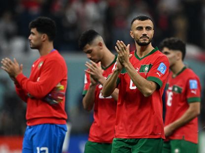 المغربي رومان سايس بعد المباراة ضد فرنسا - 14 ديسمبر 2022 - Reuters 