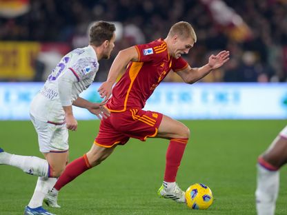 من مواجهة روما وفيورنتينا في الدوري الإيطالي - 10 ديسمبر 2023 - X/@OfficialASRoma