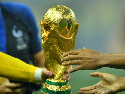 كأس العالم في نهائي مونديال روسيا 2018 بين فرنسا وكرواتيا - REUTERS