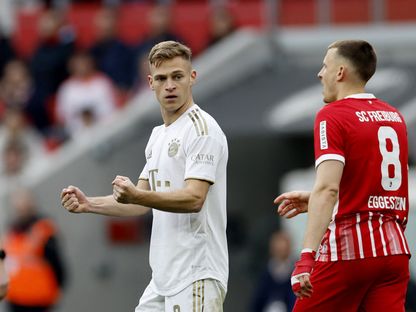 كيميش يحتفل بالفوز على فرايبورغ في الدوري الألماني - reuters