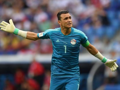 عصام الحضري حارس مرمى منتخب مصر سابقا - صورة من الأرشيف لحارس مرمى المنتخب المصري سابقا عصام الحضري