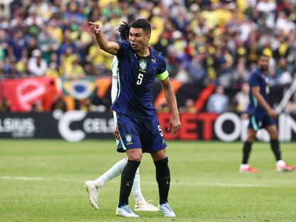 كاسيميرو خلال المباراة الودية بين البرازيل وفرنسا - 26 مارس 2026 - Reuters