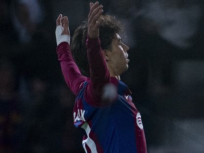 جواو فيليكس بعد تسجيله هدفاً لبرشلونة في مرمى أتلتيكو مدريد - 3 ديسمبر 2023 - X/@FCBarcelona