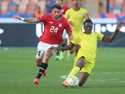 من مباراة مصر وموزمبيق في افتتاح كأس أمم إفريقيا تحت 20 عاماً - 19 فبراير 2023 - Twitter/@caf_online_FR 