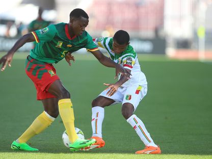 من مباراة منتخبي مالي والكاميرون في كأس أمم إفريقيا للناشئين - 4 أبريل 2023  - twitter/@CAF_Online 