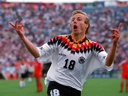 الألماني يورجن كلينسمان خلال مونديال 1994 - وكالات