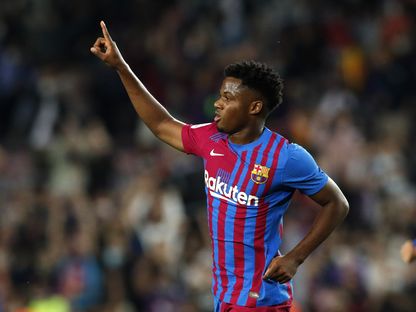 أنسو فاتي لاعب برشلونة - REUTERS