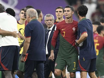 رونالدو بعد مباراة سويسرا والبرتغال في ثمن نهائي مونديال 2022 - AFP