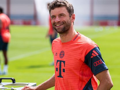 توماس مولر في تدريبات بايرن ميونيخ الألماني - 5 أغسطس 2025 - X/@FCBayernEN