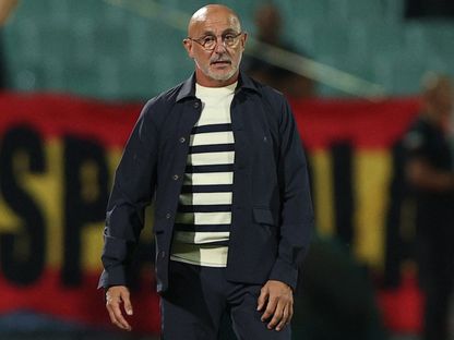 خوسيه دي لا فوينتي مدرب إسبانيا خلال مباراة بلغاريا في تصفيات كأس العالم - 4 سبتمبر 2025 - Reuters
