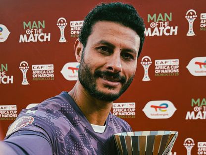 محمد الشناوي يفوز بجائزة رجل مباراة مصر وجنوب إفريقيا بكأس أمم إفريقيا - 26 ديسمبر 2025 - X/CAF_Online