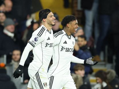 احتفال لاعبي فولهام بتسجيل هدف في مرمى تشيلسي بالدوري الإنجليزي الممتاز - 7 يناير 2026 - Reuters