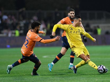 كريستيانو رونالدو نجم نادي النصر في مباراة الفيحاء بالدوري السعودي - 28 فبراير 2026 - Reuters
