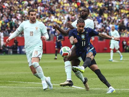 رافينيا خلال مباراة ودية بين البرازيل وفرنسا - 26 مارس 2026 - Winslow Townson-Imagn Images