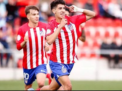 الجزائري ريان بلعيد لاعب شباب أتلتيكو مدريد  - x/@marca