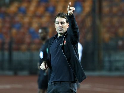 رينيه فايلر المدرب السابق للنادي الأهلي المصري - AFP