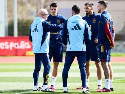 بورخا إيغليسياس في تدريبات المنتخب الإٍسباني - Marca.com